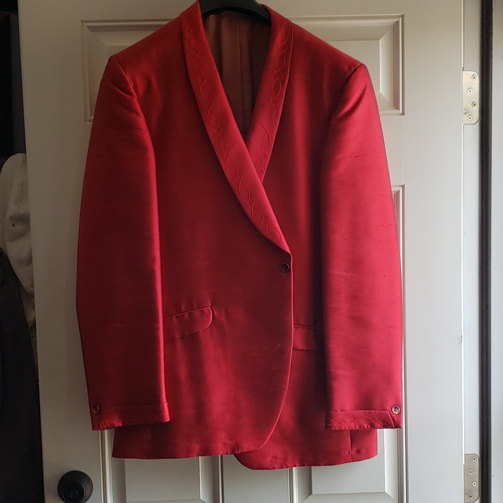 After 6 red blazer western embroidered by Rudofker